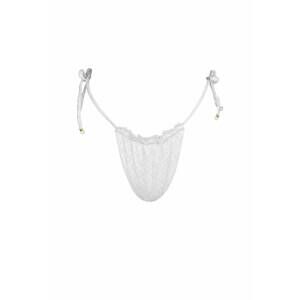 NEW SOAH women's eyelet juliet bikini bottoms in white